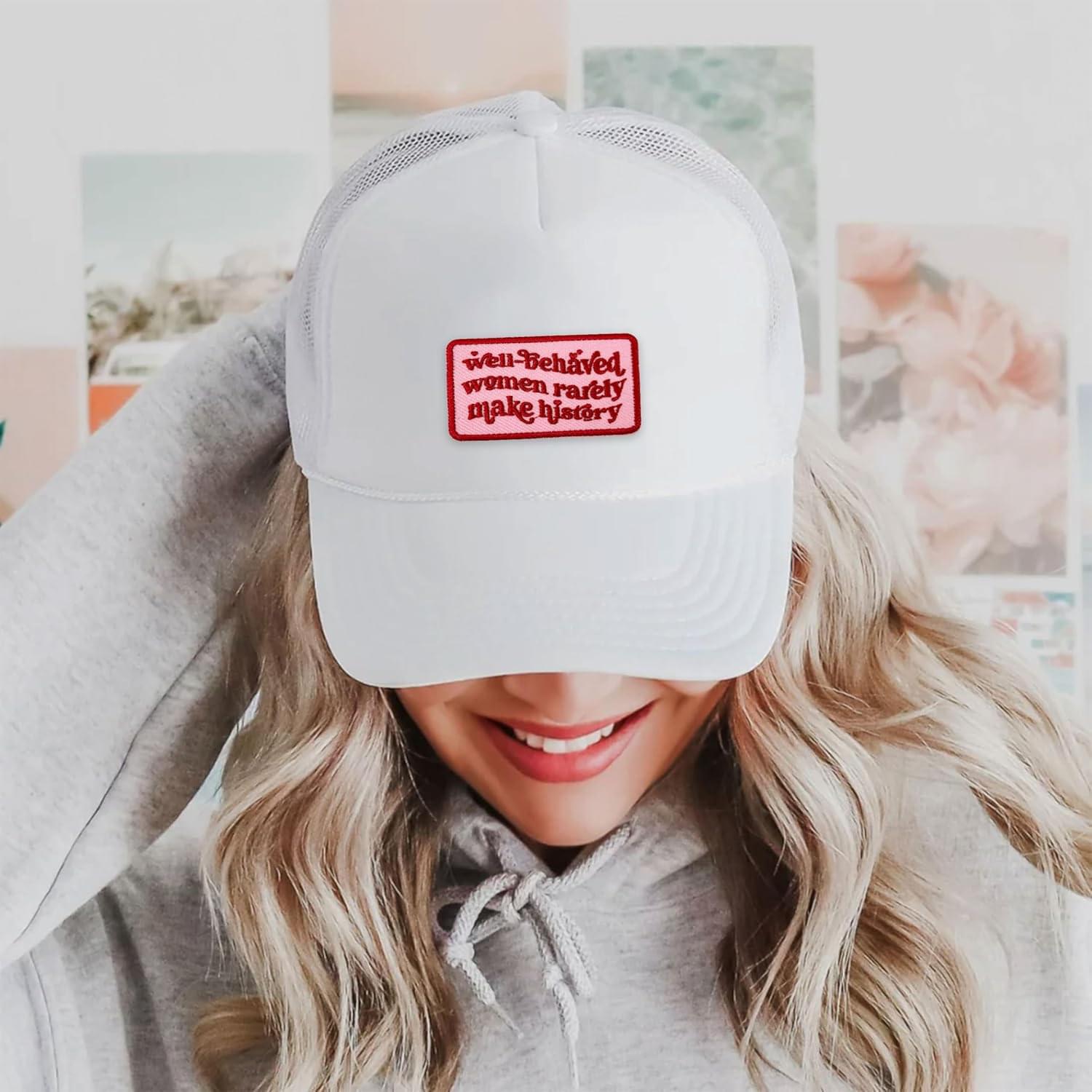 well behaved women rarely make history patch 3 inches iron on/sew on embroidered (copy)