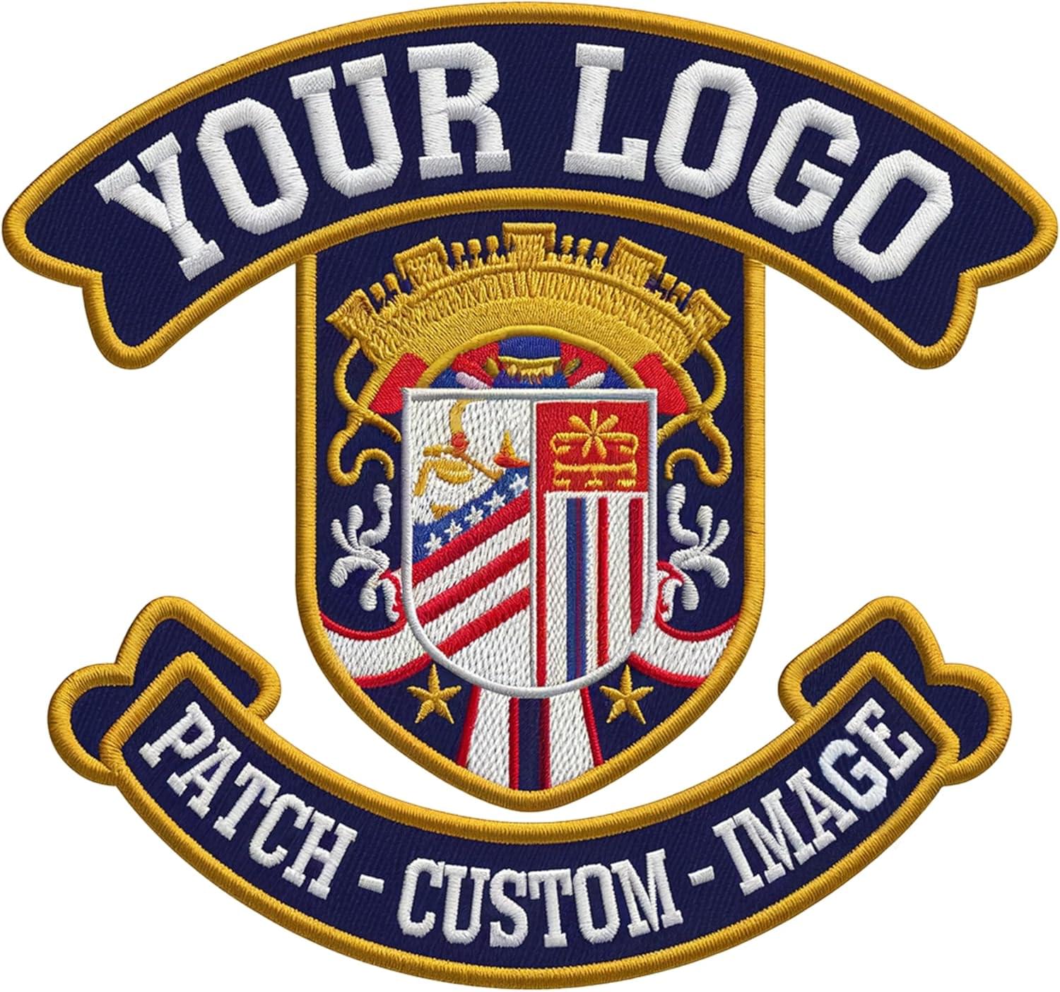 custom personalized logo embroidered patches