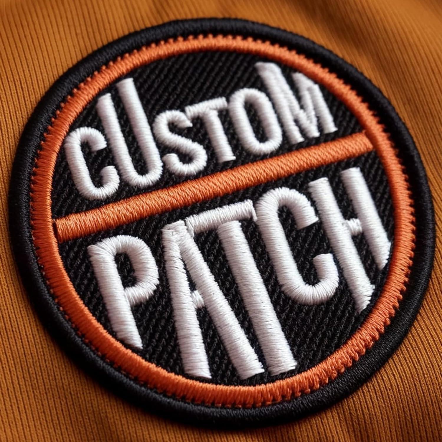 custom personalized logo embroidered patches