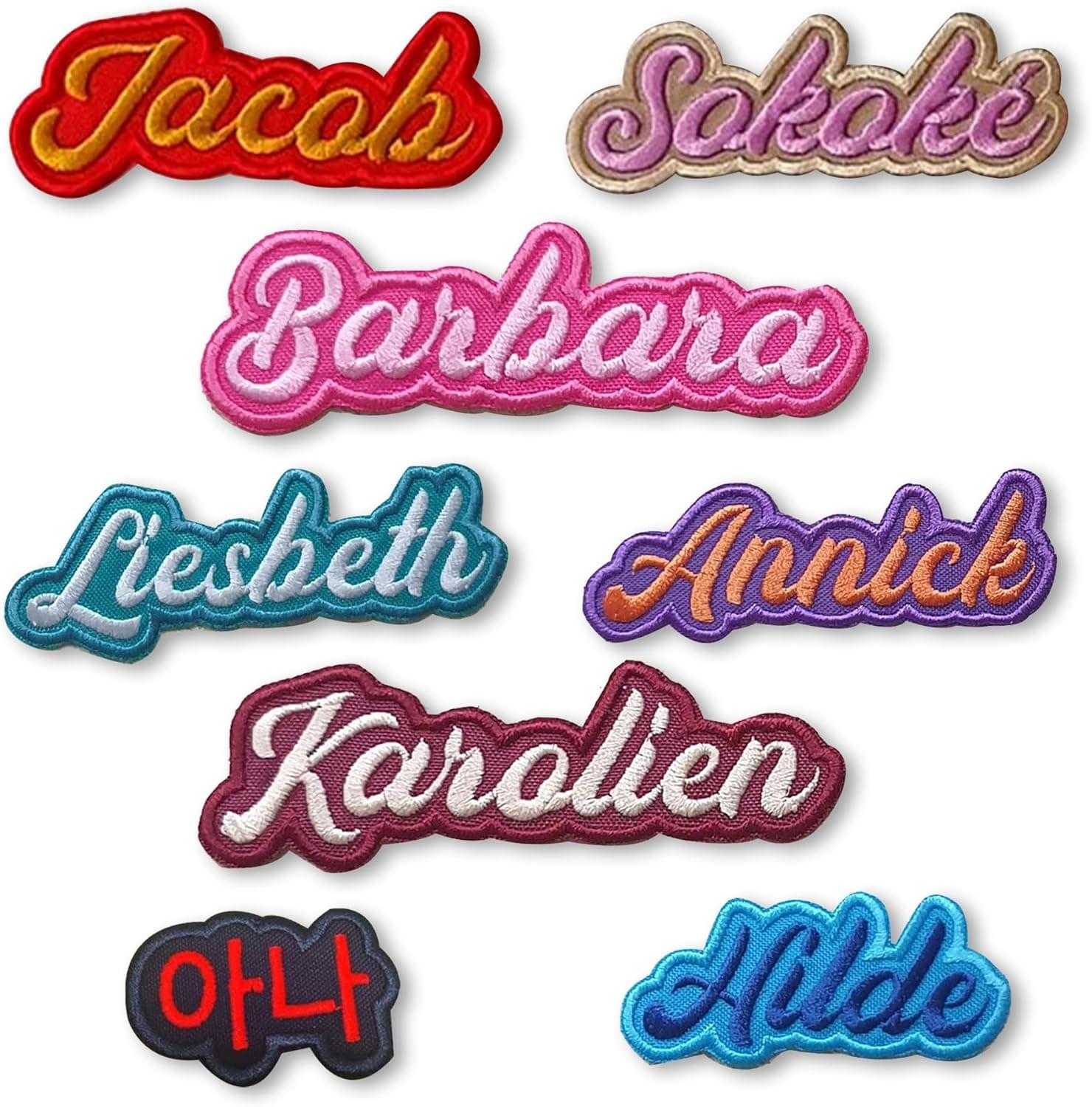 custom name patches embroidered, custom text patch, personalized patch