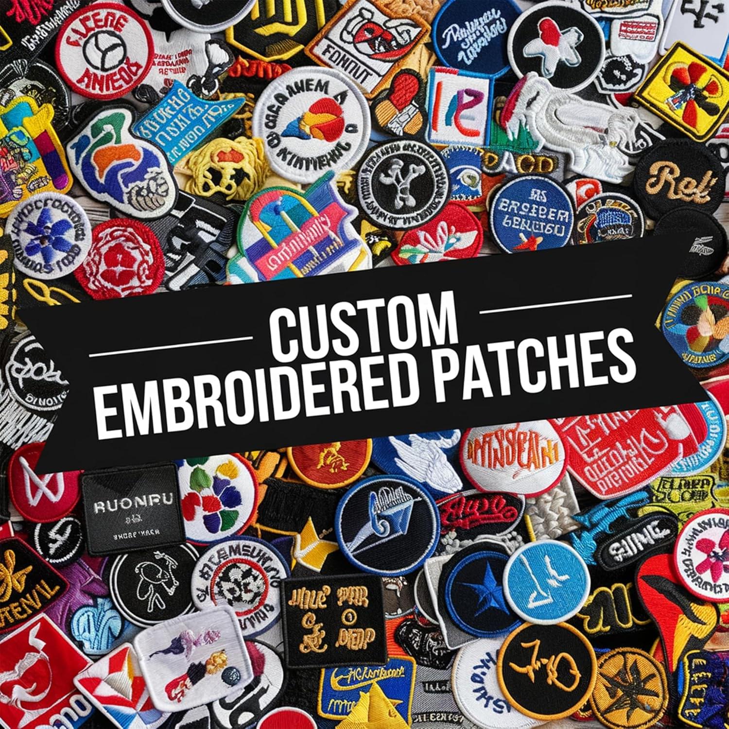 custom personalized logo embroidered patches